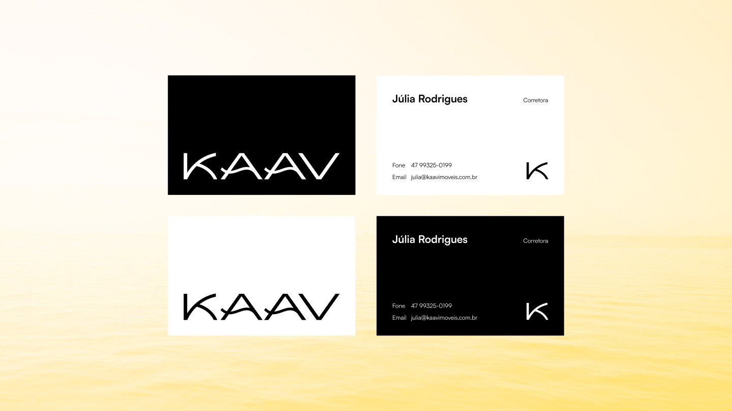 KAAV Imóveis business card