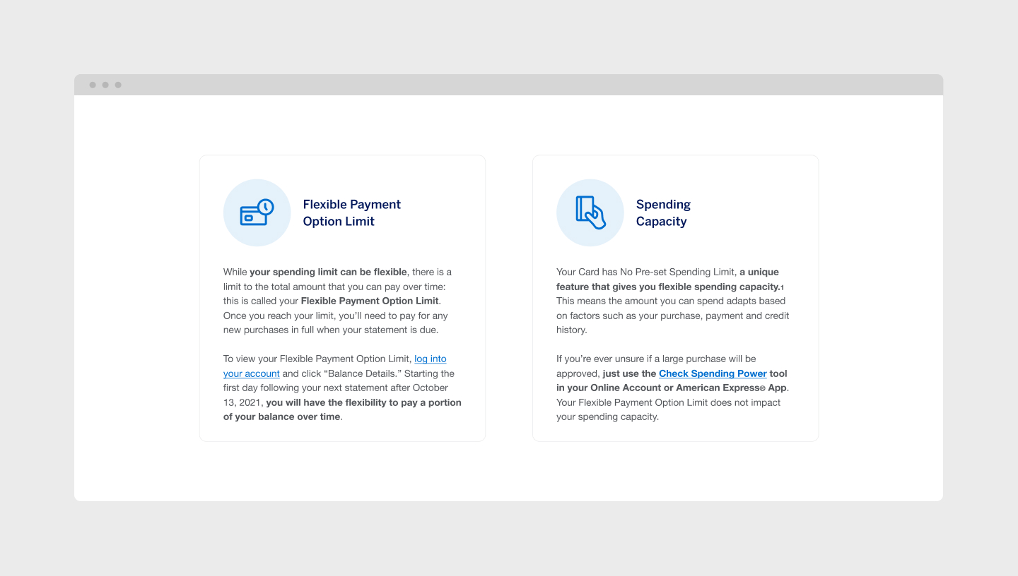 American Expresse Flexible Payment Option benefits