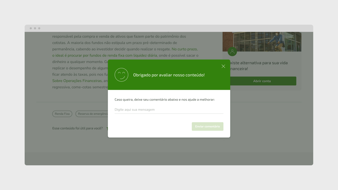 Blog do Sicredi (Sicredi Blog) review modal